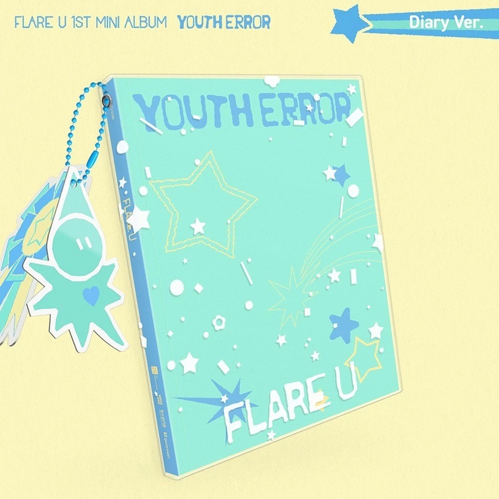 FLARE U [YOUTH ERROR] 1st Mini Album DIARY Ver/CD+Book+2 Photo+2 Key Ring+3 Card