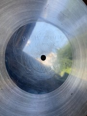 Rare 10″ ALUMINUM DISC Transcription?? SOLO VIOLIN? Bach Partitas Giga Sarabande