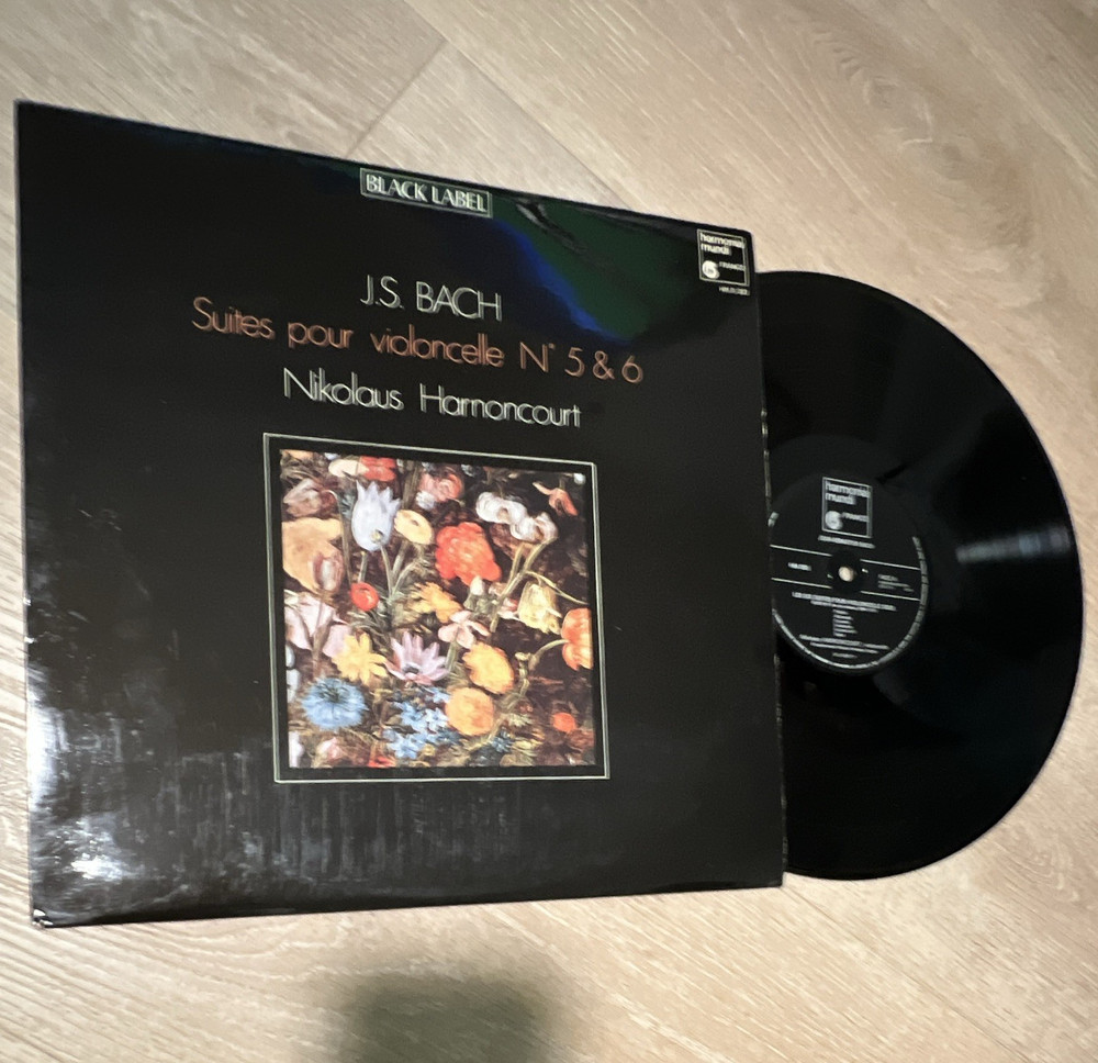 Johann Sebastian Bach Suites pour violoncelle N° 5 & 6 Harnoncourt Vinyl LP