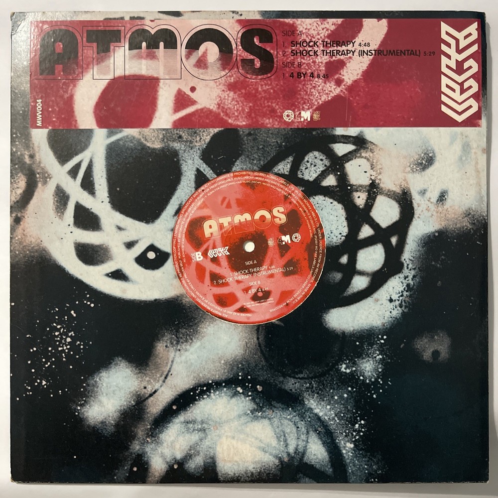 Atmos (2) – Shock Therapy / 4 By 4-12″ Vinyl-2001 UK- Hip Hop-MWV 004-EX