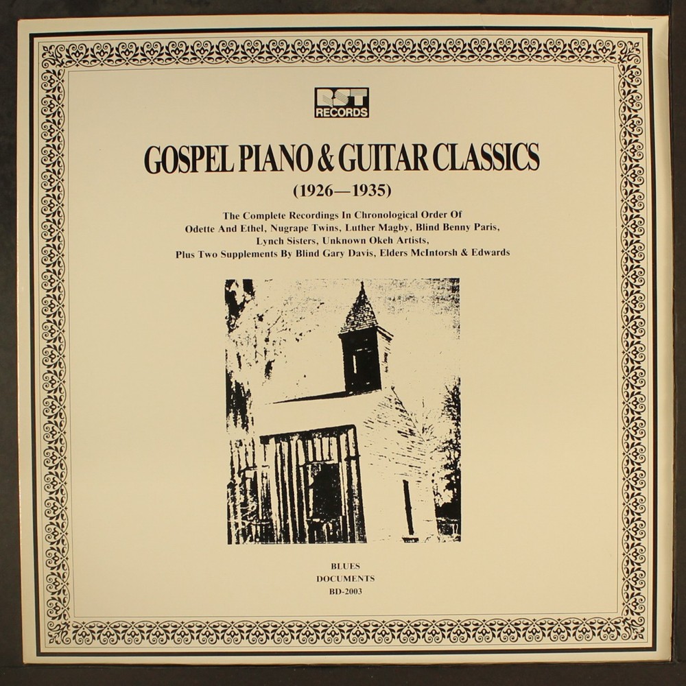 VARIOUS: gospel piano & guitar classics, 1926-1935 RST 12″ LP 33 RPM Austria