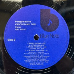Chico Hamilton – Peregrinations Blue Note LP – BN-LA520-G – 1975
