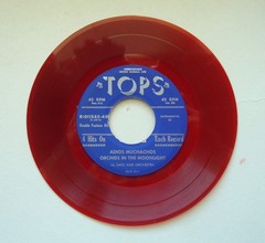 TOPS 1950s PARADE of HITS ALBUM, 4 RED VINYL 45 RPM RECORDS