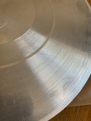 Rare 10″ ALUMINUM DISC Transcription?? SOLO VIOLIN? Bach Partitas Giga Sarabande