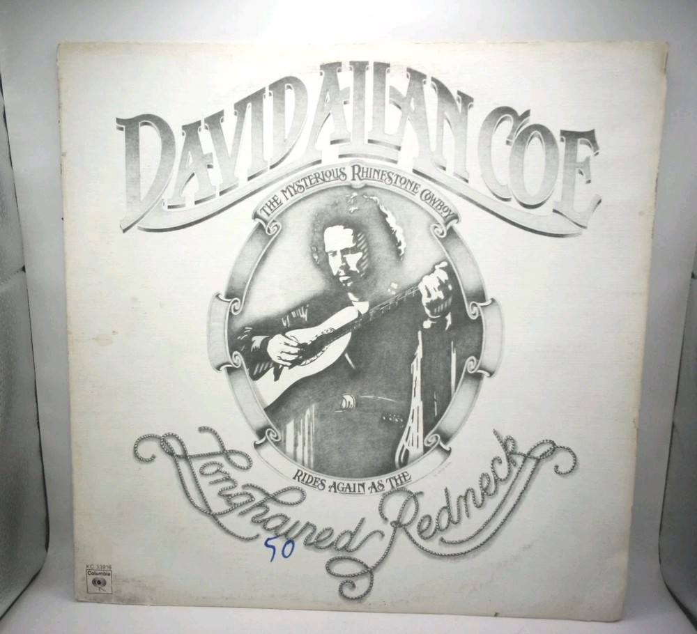 David Allan Coe Longhaired Redneck LP US Press Outlaw Country