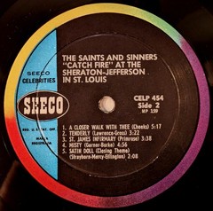 The Saints and Sinners All Star Jazz Band, Catch Fire at the Sheraton-Jefferson