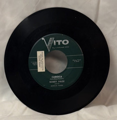 Bobby Page DeeJay Mambo Carioca Vito VO-112 Rare Latin Pop 1950s 45 RPM 7″