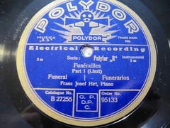 1928 FRANZ JOSEF HIRT PIANO Franz Liszt FUNERAILLES Part 1&2 POLYDOR 95133