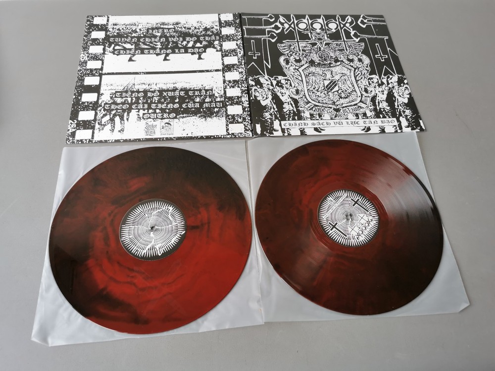 V O T H-A-N-A lim red black Vinyl 2LP Chính sách vũ lực tàn bạo Demo III (2020)