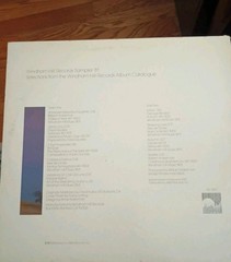 Windham Hill Records LP 1981 Robbie Basho William Ackerman George Winston Rare
