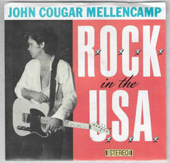 JOHN COUGAR MELLENCAMP – ROCK IN THE USA / UNDER THE BOARDWALK – 1986 45rpm w/PS