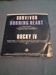 Survivor Burning Heart 1985 Vinyl Single Paper Sleeve Scotti Bros ZS7 40203