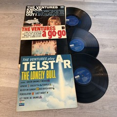 The Ventures Lot of 6 Vinyl LPs Theme Songs, Surf, Space, On Stage