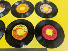 FOR DECOR: LOT OF 12 FOLK ROCK 7″ 45 VINYL RECORDS Jim Croce Simon Garfunkel