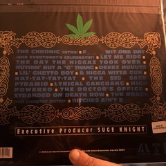 DR DRE The Chronic 2LP VG++ GREEN VINYL W/HYPE STICKER IVC EDITION/2500 SLIPMAT