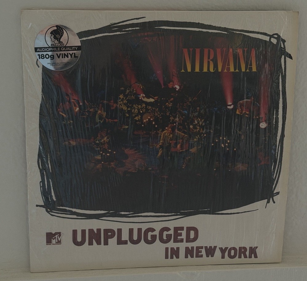 Nirvana MTV Unplugged In New York LP Vinyl Record PROMO Used w/ Insert Official