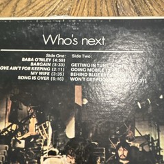 The Who Who’s Next 12″ Black Vinyl LP Rock MCA Records MCA-3024
