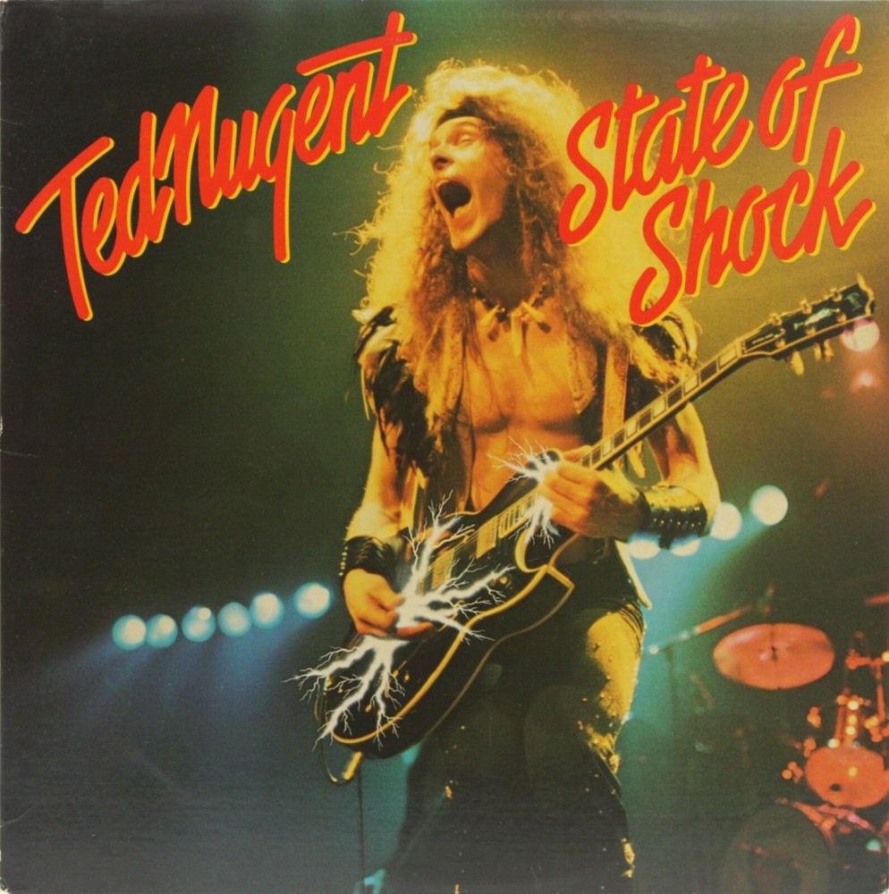 TED NUGENT State Of Shock USED 1979 LP Hard Rock Vinyl Record EPIC-36000