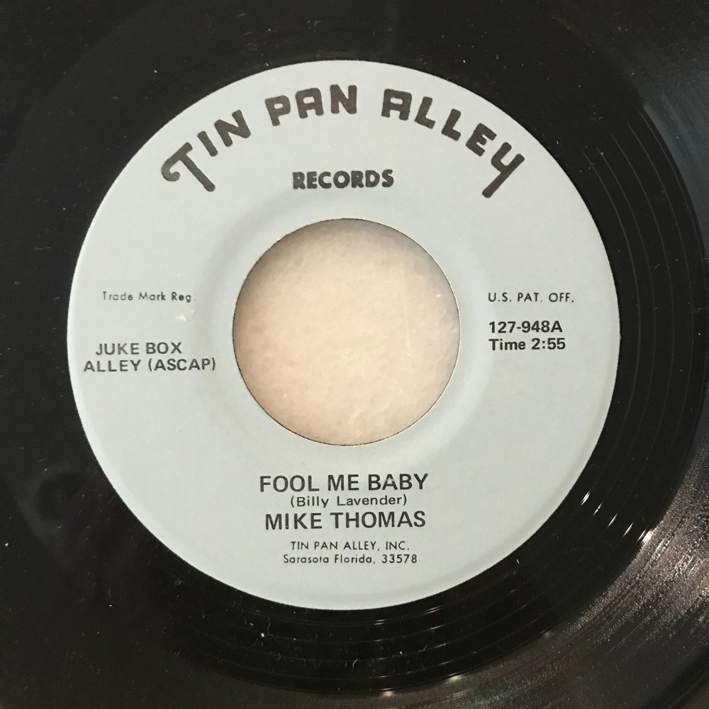 Unknown song poem 45: MIKE THOMAS – Fool Me Baby / Do Right Blues Tin Pan Alley