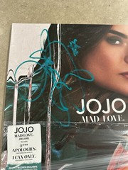 JoJo-SIGNED Mad Love-DELUXE Peach Sorbet & Marbled Teal Vinyl-SIGNED COVER-RARE