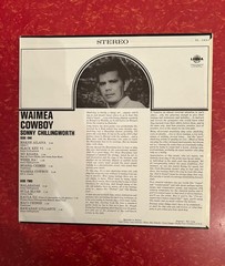 Sonny Chillingworth Vinyl LP Waimea Cowboy Hawaiian Slack Key Rec EX+ Cov VG