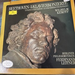 4 LP-Box Beethoven 5 KLAVIERKONZERTE Kempff | sehr gut (B205)