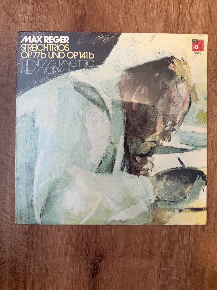Max Reger Streichtrios Op 77b 141b Vinyl LP New String Trio New York BASF KBB