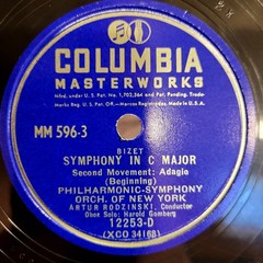 HEAR👂Bizet Symphony In C Major Columbia Classical MM-596 4X 12″ 78 RPM
