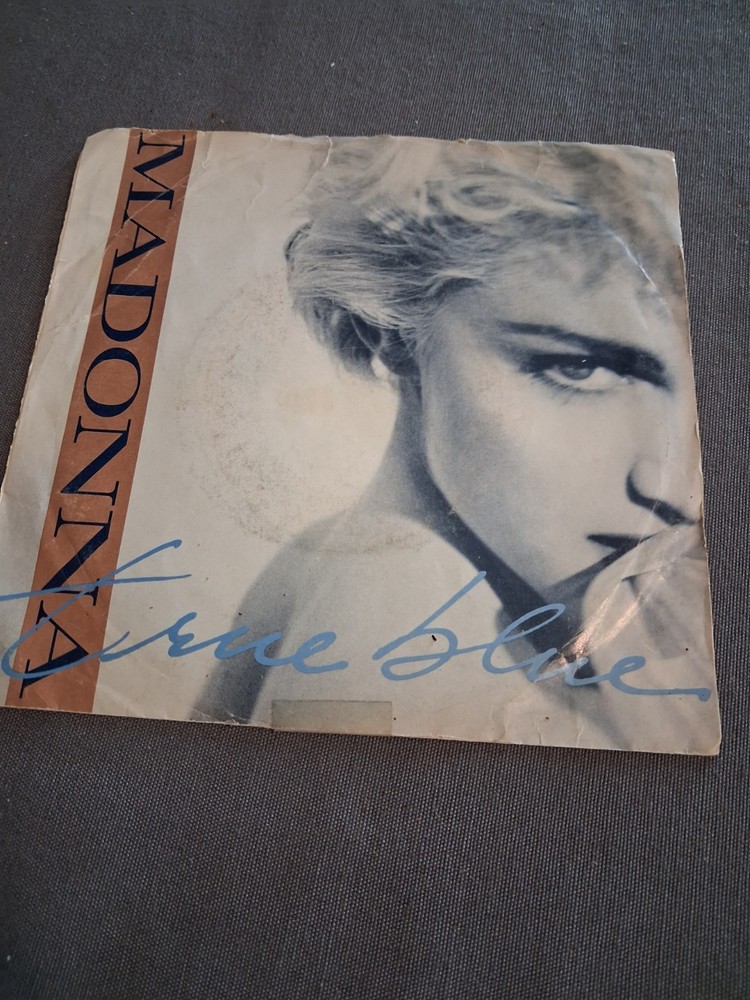 Madonna True Blue 1986 Vinyl Single Paper Sleeve Sire 28591-7