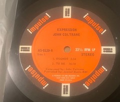 JOHN COLTRANE Expression 1967 Impulse Stereo AS-9120 Lp looks & plays EX+