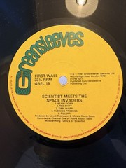 Scientist Meets the Space Invaders; Greensleeves; OG, First UK Prs; CLEAN COPY