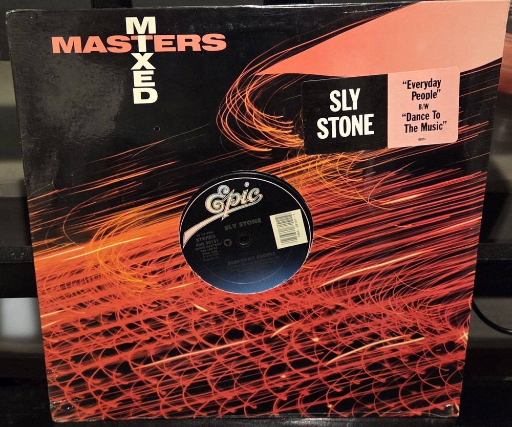 Sly Stone Everyday People/Dance To The Music 12″ Vinyl Sealed Old Stock Mixed