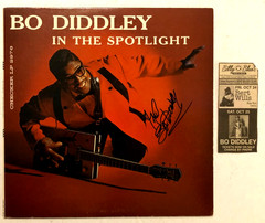 SIGNED Bo Diddley Spotlight LP-2976 Vintage 1960 Original LP COVER ONLY