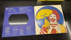 (2) Ronald McDonald Kids Radio Vinyl LP Record Albums Birthday & Rainy Day Fun