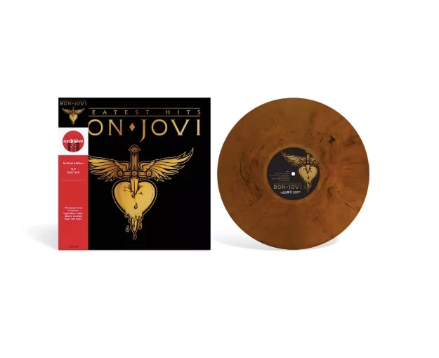 Greatest Hits [LP] Bon Jovi 2024 Rock Vinyl Limited Edition Tiger Eye New Sealed