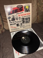 GUNS N ROSES LIES Very Light Warp DNAP Uncensored Shrink Hype Sticker Vg+ Vinyl