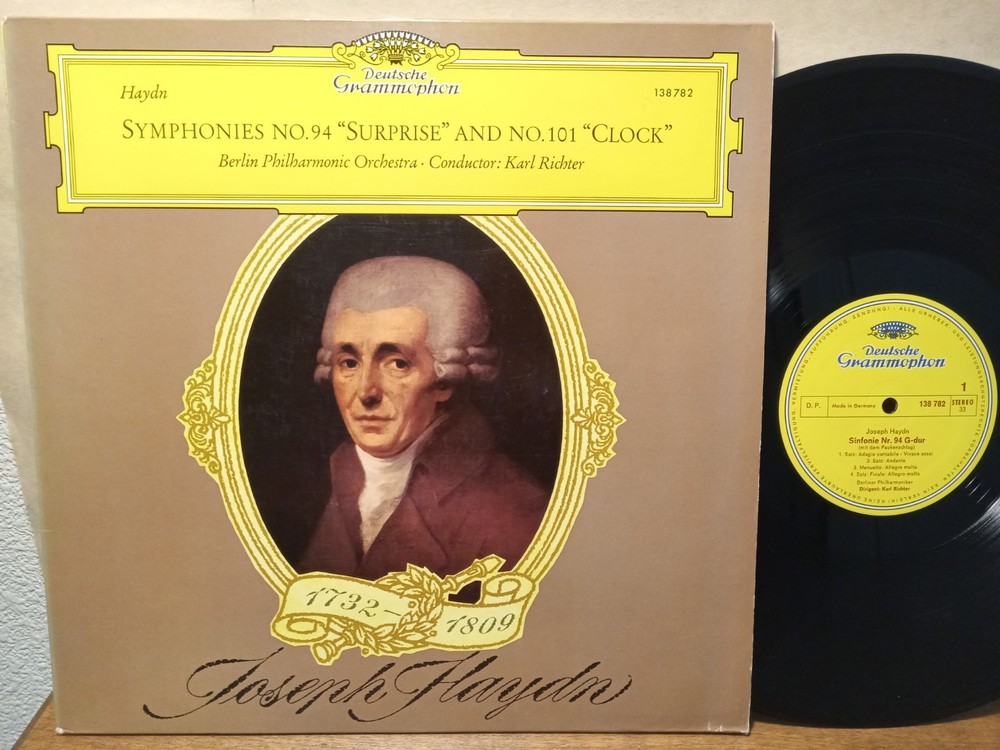 Richter, Haydn – Symphonies No.94 Surprise No.101 Clock, LP NM DG Stereo 138 782