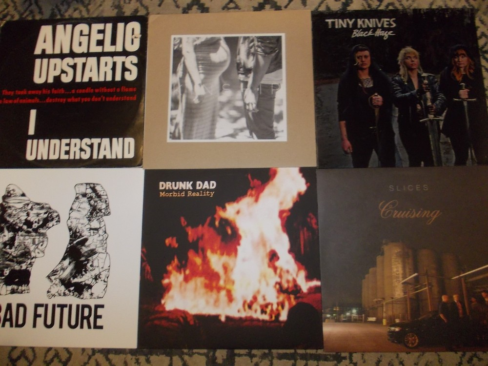ALT PUNK LP Lot TINY KNIVES Drunk Dad KINSHIP Bad Future SLICES Angelic Upstarts