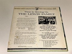 The Lewis Family Time Is Moving On Bluegrass Gospel Music Vinyl Album LP 70