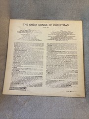 The Great Songs of Christmas Album 2 Two 1963 Collectors Ed. XTV-86100 Goodyear