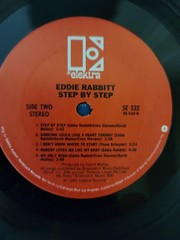 Step By Step [LP] Eddie Rabbitt 1981 Country Vinyl Record VG+ w/ inner
