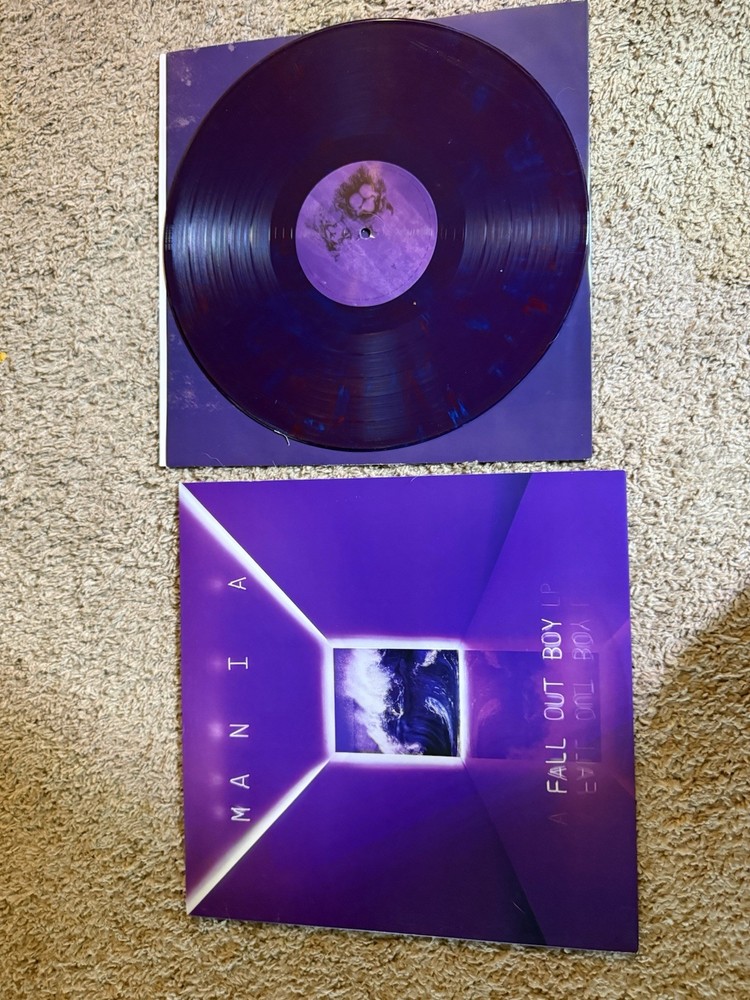 Fall Out Boy Mania LP Vinyl Record Purple Swirl (Limited Edition)