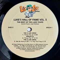 1998 – VARIOUS – LUKE’S HALL OF FAME VOLUME 3 – DOUBLE LP COMPILATION