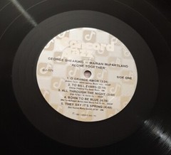 George Shearing Marian McPartland LP Alone Together 1981 Concord Jazz CJ-171 ex