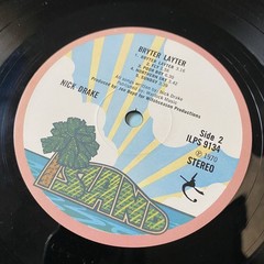 NICK DRAKE Bryter Layter LP UK Island Original Pink Rim Textured Cover RARE!