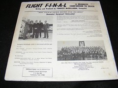 FLIGHT F-I-N-A-L Oddball Strange Christian LP SPOKEN Clasic Original ISSUE DEATH