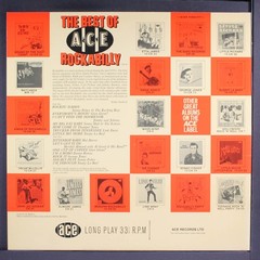 VARIOUS: the best of ace rockabilly ACE 12″ LP 33 RPM United Kingdom