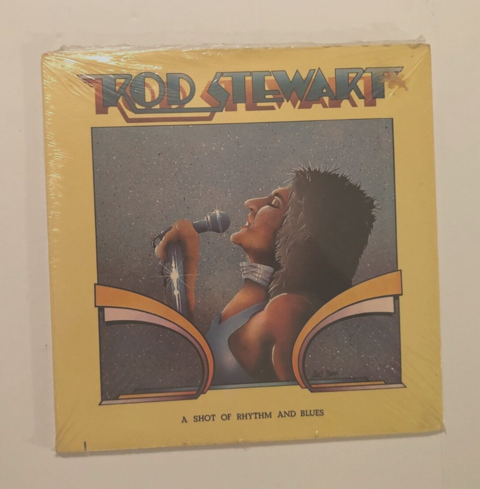 Rod Stewart Shot Rhythm & Blues PS 2021 Record Vinyl LP Vintage 1976 Cut-out New