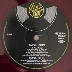 ELTON JOHN – ELTON JOHN -2-LP – COLORED VINYL – BRAND NEW SEALED – FREE SHIPPING