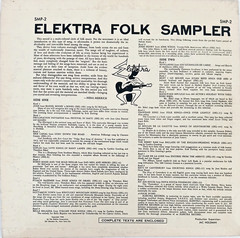 Folk Sampler – Various – 1956 Vinyl LP (Elektra Records) – Folk / World